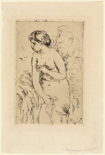 ayakta yüzücü by Pierre Auguste Renoir