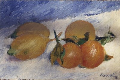 Limon ve Portakallı Natürmort, 1881 by Pierre Auguste Renoir