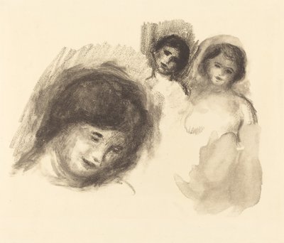 Üç Eskizli Taş Üç Eskizli Taş, 1904. by Pierre Auguste Renoir