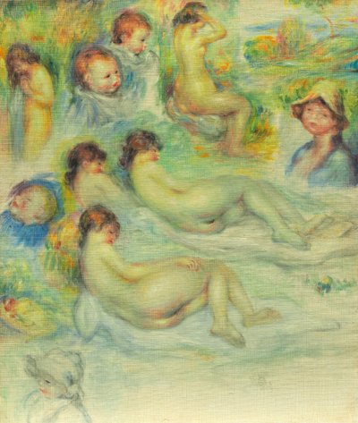 Pierre Renoir, Annesi, Aline Charigot, Nudes ve Peyzaj Çalışmaları, 188586. by Pierre Auguste Renoir
