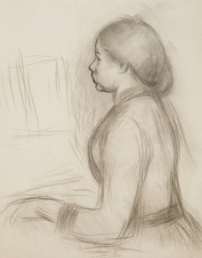 Piyanoda Bir Genç Kızın Çalışması; Piyanoda Genç Bir Kız İçin Çalışmak, by Pierre-Auguste Renoir