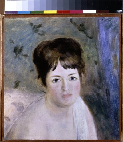 Kadının başı. Resim Pierre Auguste Renoir (Pierre-Auguste Renoir) by Pierre Auguste Renoir