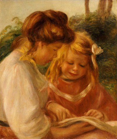 Alfabe, Jean ve Gabrielle by Pierre Auguste Renoir