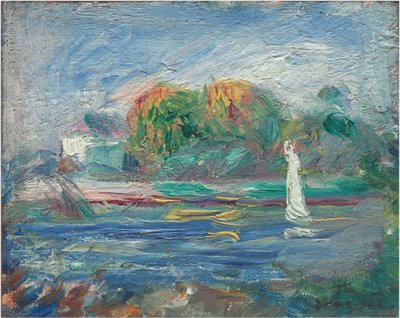 Mavi Nehir, c. 18901900. by Pierre Auguste Renoir