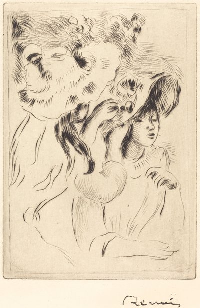 Şapka İğnesi Şapka iğnesi, 1894. by Pierre Auguste Renoir