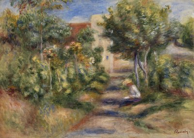 Ressamın Bahçesi, Cagnes, 1908 dolayları (tuval üzerine yağlı boya) by Pierre Auguste Renoir