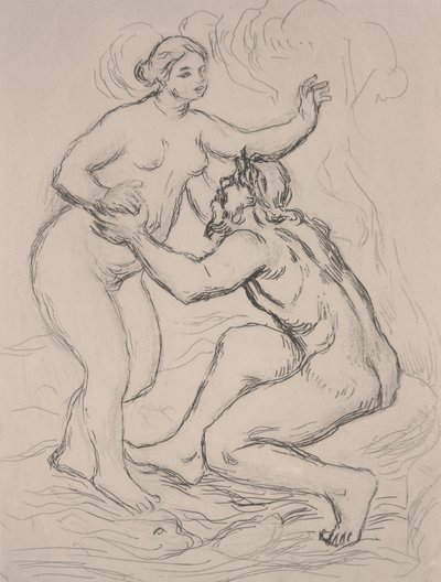 Scamander Nehri, c.1900 (gravür) by Pierre Auguste Renoir