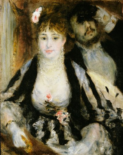 Tiyatro Kutusu, 1874 by Pierre Auguste Renoir