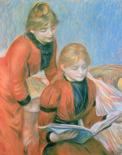 İki Kızkardeş (pastel) by Pierre Auguste Renoir