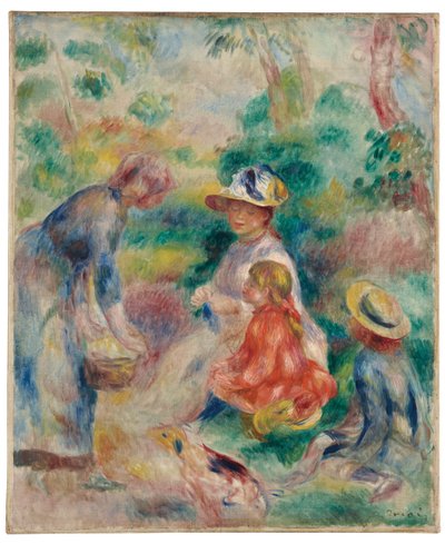 elma satıcısı, 1890 by Pierre Auguste Renoir