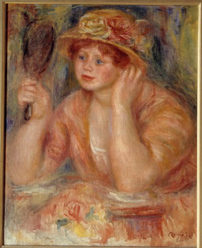 Aynadaki kadın. Pierre Auguste Renoir