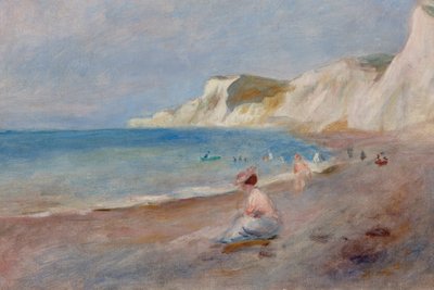 Varengeville Plajı; Varengeville Plajı, c. 1880 by Pierre Auguste Renoir