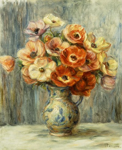 Vazo d"Anemonlar, by Pierre Auguste Renoir