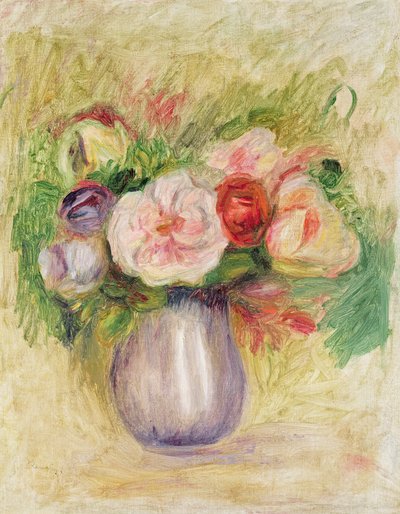 Çiçek vazosu by Pierre Auguste Renoir