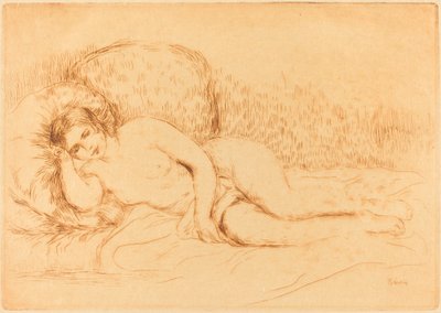 Kadın Yatan Kadın, 1906. by Pierre Auguste Renoir