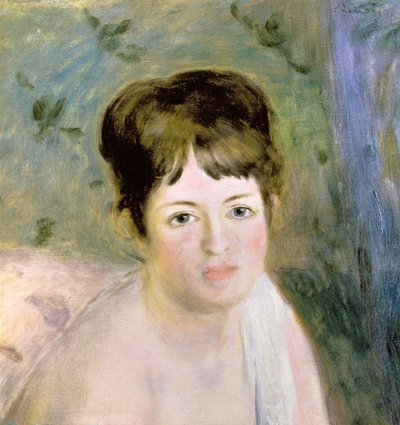 Kadının Başı, c.1876 by Pierre Auguste Renoir