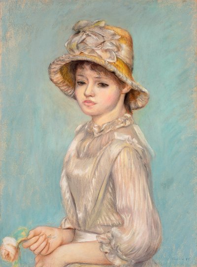 Güllü Genç Kız by Pierre Auguste Renoir