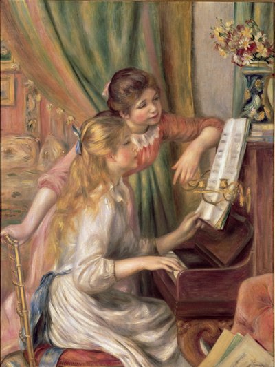 Piyanoda Genç Kızlar by Pierre Auguste Renoir