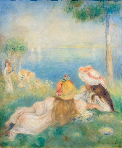 Deniz kenarındaki genç kızlar, yak. 1894 (tuval üzerine yağlı boya) by Pierre Auguste Renoir