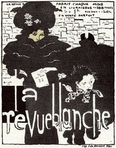 Sanat. Revü Blanche. Poster Pierre Bonnard, Fransa by Pierre Bonnard