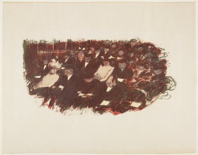 Au Tiyatro, c. 1897-1898 (1899'da yayınlandı) by Pierre Bonnard