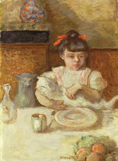 Kedili Çocuk, c.1906 (tuval üzerine yağlı boya) by Pierre Bonnard