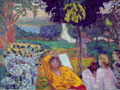 Akşam (veya Siesta veya Güney Bahçesinde) 1914 by Pierre Bonnard