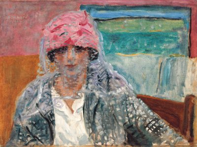 Peçeli kadın (Mme Lucienne Dupuy de Frenelle), c.1917 (tuval üzerine yağlı boya) by Pierre Bonnard
