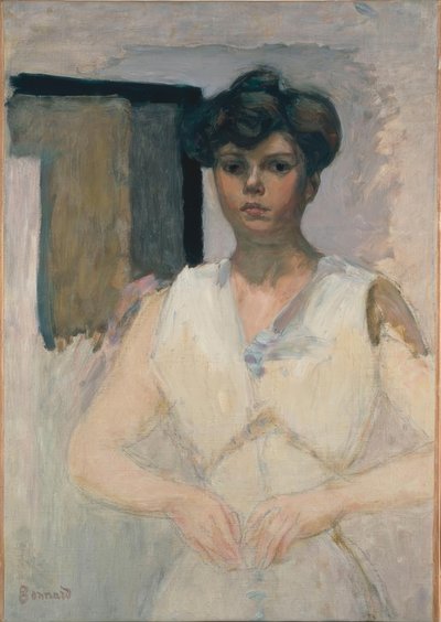 kadın soyunma by Pierre Bonnard
