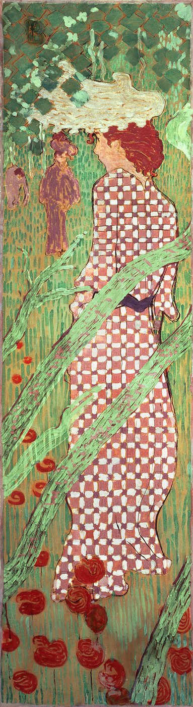 Bahçedeki Kadın: Damalı Elbiseli Kadın Bahçedeki Kadın: Kadın..., 1891. by Pierre Bonnard