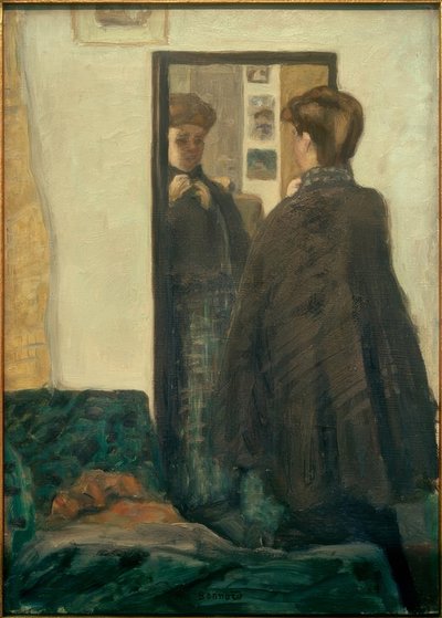 aynanın önünde kadın by Pierre Bonnard