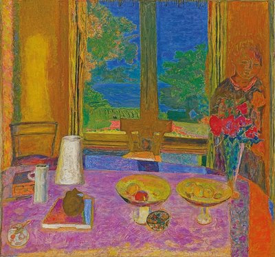Bahçeye bakan büyük yemek odası (Grande salle à manger sur le jardin). 1934-35 by Pierre Bonnard