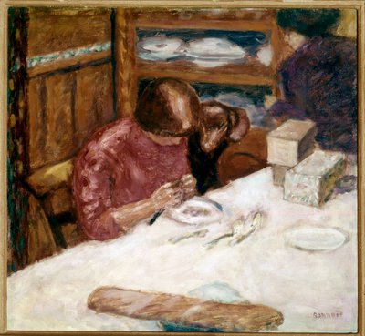 İç Kadın, evdeki lekelerle meşgul. Tablo Pierre Bonnard (1867-1947) 1914 Özel koleksiyon by Pierre Bonnard
