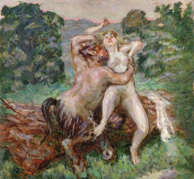 Bir faun için öğleden sonra by Pierre Bonnard