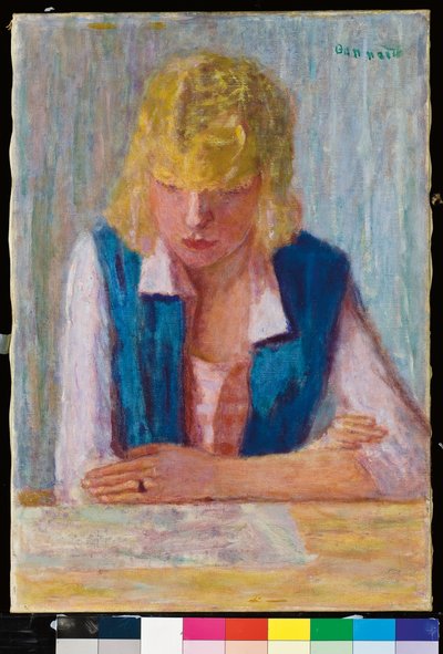 Mavi Yelekli Sarışın by Pierre Bonnard