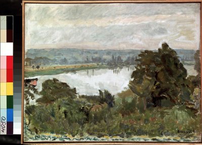 ""Vernon yakınlarındaki Seine"" (Vernon yakınlarındaki Seine) Tablo Pierre Bonnard (1867-1947) 1911 Dim. 41x52 cm Hermitage Müzesi, Sankt Petersburg (Saint-Petersburg) by Pierre Bonnard