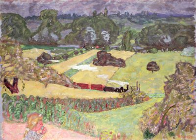 Yük treni ile manzara, 1909 by Pierre Bonnard