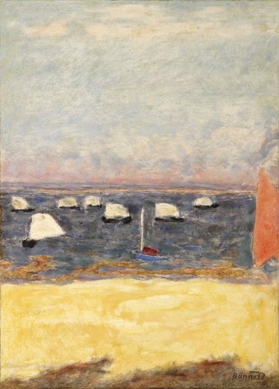 Les Voiliers, tekne yarışları, yaklaşık 1932. by Pierre Bonnard