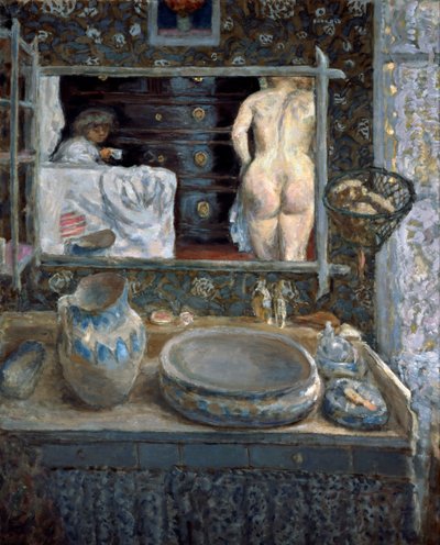 Lavabo üzerindeki ayna, 1908. by Pierre Bonnard
