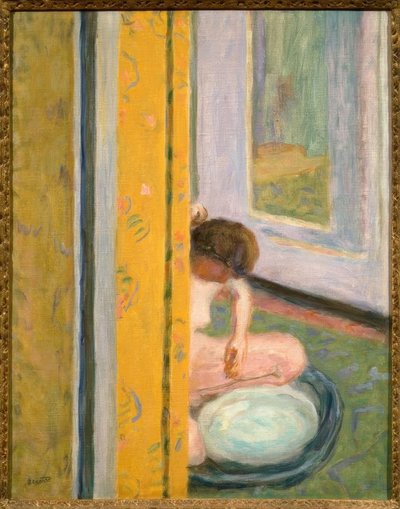 Sarı perde ile çıplak by Pierre Bonnard
