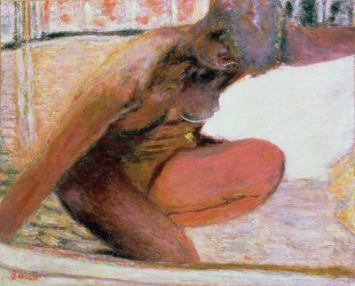 Banyoda Çıplak Çömelme, 1940 by Pierre Bonnard