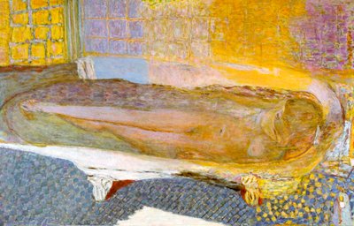 Banyoda Çıplak, 1936 by Pierre Bonnard