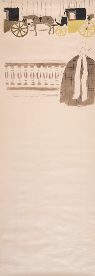 Hemşirelerin Gezinti Yolu, Arabaların Frizi by Pierre Bonnard