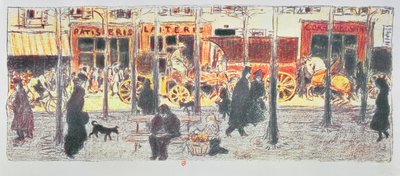 Paris Bulvarı, 1896 by Pierre Bonnard