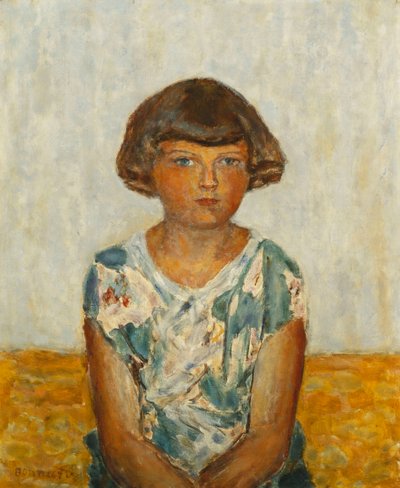 Genç Kız Portresi; Genç Bir Kızın Portresi, c.1924 (tuval üzerine yağlı boya) by Pierre Bonnard
