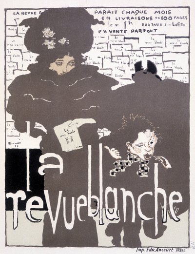 La Revue blanche için basın afişi. Pierre Bonnard