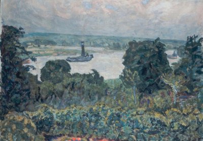 Seine Nehri üzerinde römorkör by Pierre Bonnard