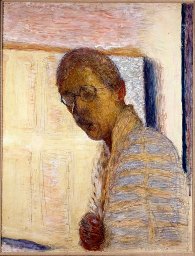 Otoportre - 1930 (kağıt üzerine guaj ve kurşun kalem) by Pierre Bonnard