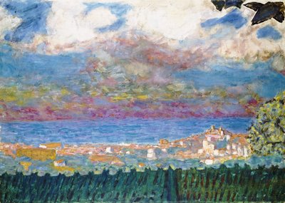 Cannes Üzerinde Fırtınalı Gökyüzü, 1945 by Pierre Bonnard