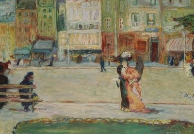 Sokak sahnesi, Avenue Clichy, Paris by Pierre Bonnard